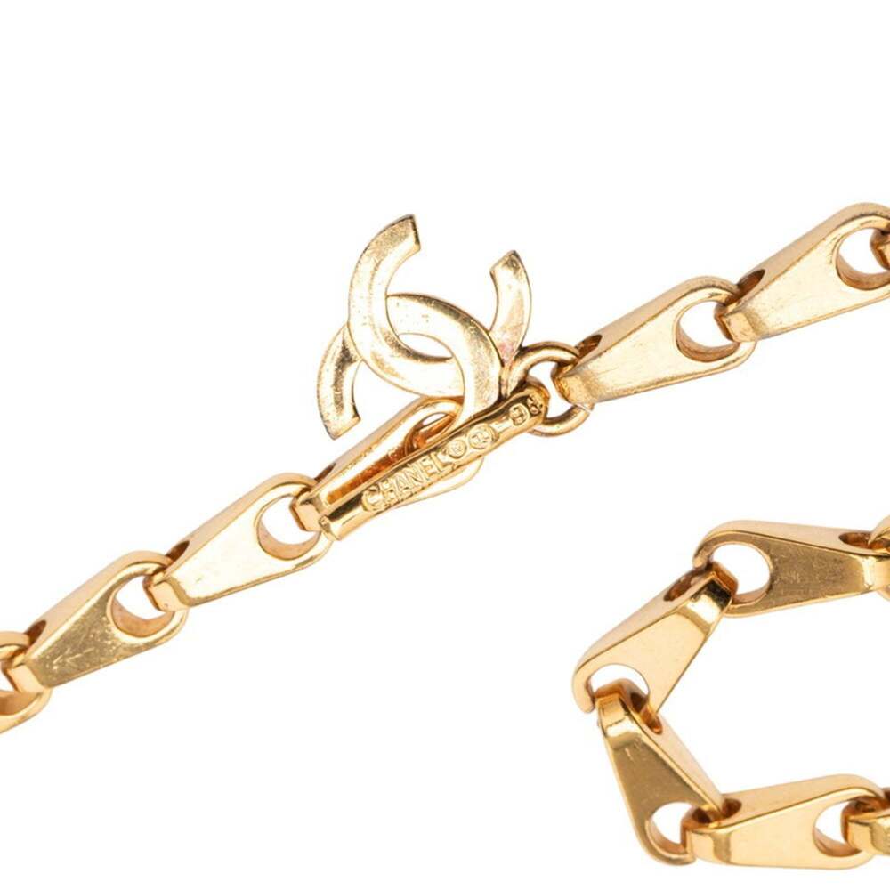 CHANEL Authentic Gold Logo Necklace - Picture 3 of 4